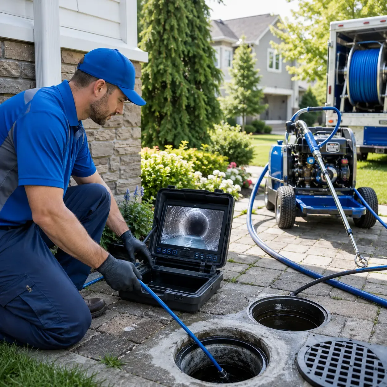 Outdoor drain cleaning professionals serving Warne, NC